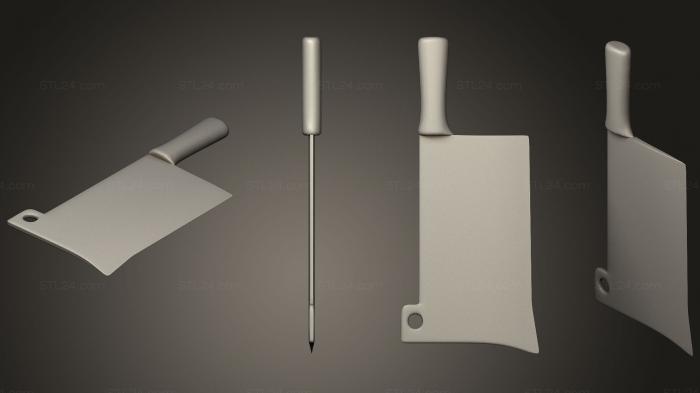 Оружие (Ножи 02 1, WPN_0115) 3D модель для ЧПУ станка